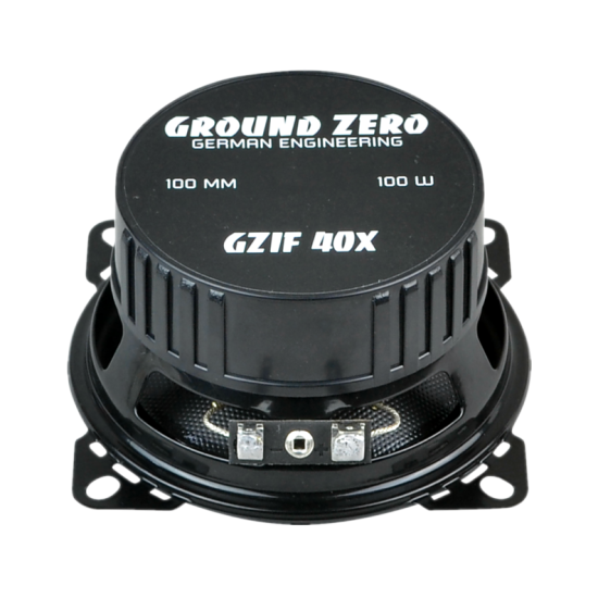 Ground Zero GZIF 40X głośniki do Alfa Romeo 155 2-drożne głośniki współosiowe o średnicy woofera 100 mm. Moc woofera 60 W RMS